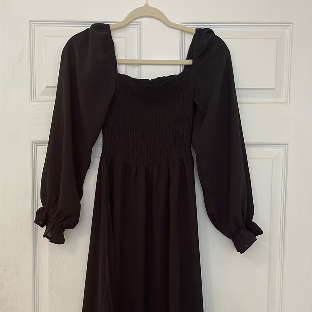 Amazon Black Long Sleeve Dress